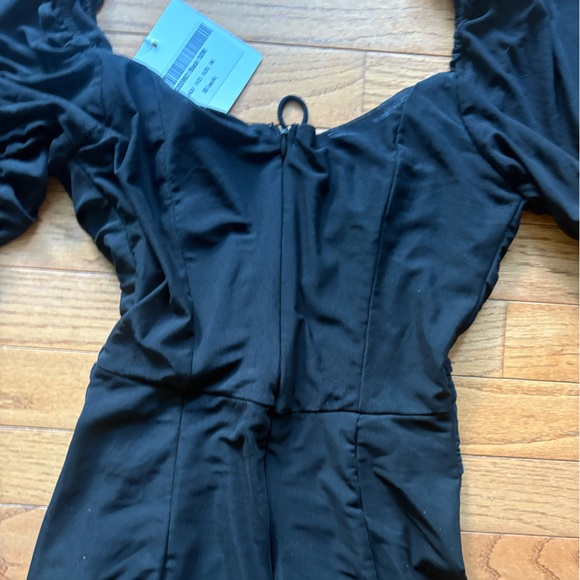 NWT Selfie Leslie La Quinta Lace-Up Bust Drawstring Detail Mini Dress - Picture 14 of 16